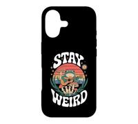 Carcasa para iPhone 17 Stay Weird Frog Banjo Hongos Hongos Seta Salvaje Estética