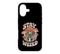 Carcasa para iPhone 17 Stay Weird Frog Banjo Hongos Hongos Seta Salvaje Estética