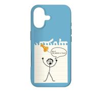 Carcasa para iPhone 17 Stick Figure Under A Tack Funny Stick Hombre Oficina Regalo
