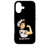 Carcasa para iPhone 17 Strong South Korean Girl Woman Girlfriend South Korea Flag