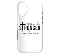 Carcasa para iPhone 17 Stronger Than The Storm Psalm 93 4 Christian Faith Over Fear