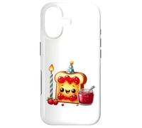 Carcasa para iPhone 17 Sudadera con Comida para Celebrar la Fiesta Kawaii Toast Jam