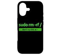 Carcasa para iPhone 17 «Sudo RM -RF/» Programación de Ropa Estilo sudo con Humor y Orgullo Nerd