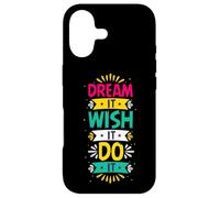 Carcasa para iPhone 17 Sueña Desea Que Lo Haga | Colorido Motivacional