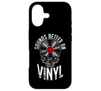 Carcasa para iPhone 17 Suena Mejor en coleccionista de Discos de Vinilo Retro Vintage Calavera