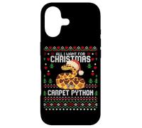 Carcasa para iPhone 17 Suéter Feo de Navidad con Texto en inglés All I Want Carpet Python