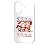 Carcasa para iPhone 17 Suéter Feo de Navidad para niños, suéteres Divertidos de Navidad, Elfos de Papá Noel