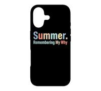 Carcasa para iPhone 17 Summer Remembering My Why Funny Inspirational Quote Vacaciones