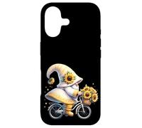 Carcasa para iPhone 17 Sunflower GNOME On Vintage Bike For Retired Mom and Dad Life