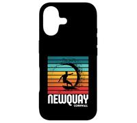 Carcasa para iPhone 17 Surf Newquay Cornwall Playa Vintage Retro Surf