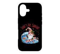 Carcasa para iPhone 17 Surf's Up - Divertido gnomo navideño de Papá Noel