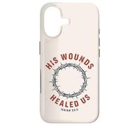 Carcasa para iPhone 17 Sus heridas Nos sanaron Isaías 53:5 Crown Faith