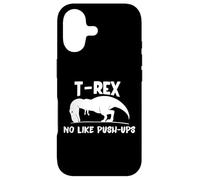 Carcasa para iPhone 17 T-Rex No Like Push-Ups - Dino Pun Funny Workout