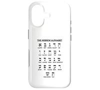 Carcasa para iPhone 17 Tabla de apuestas de Aleph para Aprender Idiomas Yiddish del Alfabeto Hebreo