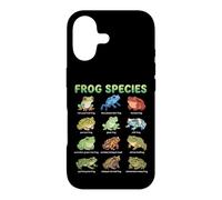 Carcasa para iPhone 17 Tabla de Nombres de Especies de Ranas para niños Guía de Aprendizaje de Ranas Lindas