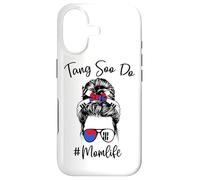 Carcasa para iPhone 17 Tang Soo Do Mom Life Karate Mamás Cabello desordenado