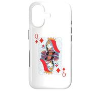 Carcasa para iPhone 17 Tarjeta de Blackjack de Cartas de póquer de Queen of Diamonds