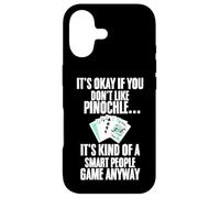 Carcasa para iPhone 17 Tarjeta Divertida Pinochle con Texto en inglés It's Okay If You Don't Like Pinochle