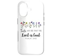 Carcasa para iPhone 17 Taste and See That The Lord is Good Bible Verse Psalm 34:8
