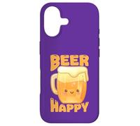 Carcasa para iPhone 17 Taza Sonriente con Texto en inglés «Beer Happy Cute Smiling Mug
