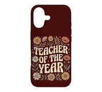 Carcasa para iPhone 17 Teacher of The Year Cute Floral Teacher Appreciation