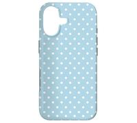 Carcasa para iPhone 17 Teal Blue Polka Dot Stylish Polkadots