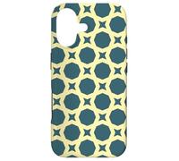 Carcasa para iPhone 17 Teal Blue Yellow Cream Memphis Postmodern Pattern