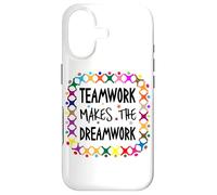 Carcasa para iPhone 17 Teamwork Makes The Dreamwork Motivation Inspirational Quote