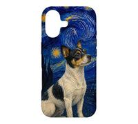 Carcasa para iPhone 17 Teddy Roosevelt Terrier Perro Van Gogh Noche Estrellada