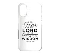 Carcasa para iPhone 17 Temor al Señor Sabiduría Escritura Biblia Orar Proverbios 9:10