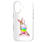Carcasa para iPhone 17 Tengo Esta Linda Bebida de batido con Forma de arcoíris con Forma de Conejito Que es motivadora