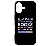 Carcasa para iPhone 17 Tengo SUFICIENTES Libros Dijo Nadie Lector Literatura Meme