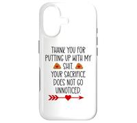 Carcasa para iPhone 17 Thank You for Putting Up with My Shit Work Funny Coworker