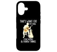 Carcasa para iPhone 17 That What I Do I Pet Dogs I Play Guitars & I Know Things