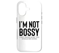 Carcasa para iPhone 17 The Boss I'm Not Bossy I Just Know What You Should Be Doing