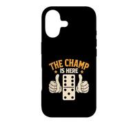 Carcasa para iPhone 17 The Champ Is Here Dominó King Domino Player Tile Lover