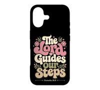 Carcasa para iPhone 17 The Lord Guides Our Steps Proverbios 16:9 Versículo de la Biblia