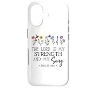 Carcasa para iPhone 17 The Lord is My Strength and My Song Christian Psalm 118:14
