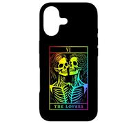 Carcasa para iPhone 17 The Lovers Tarot Card Oculto Goth Lesbianas Esqueleto Halloween
