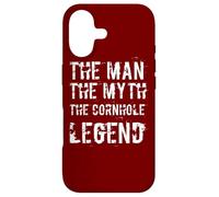 Carcasa para iPhone 17 The Man The Myth The Cornhole Legend - Campeón de Lanzamiento de puf