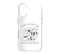 Carcasa para iPhone 17 There Is No Such Thing As Too Many Books Womens Reading