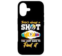 Carcasa para iPhone 17 There's Always A Shot Funny Billar 8 Ball Pool Player Hombres