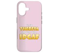 Carcasa para iPhone 17 Theresa Joke Idgaf Meme Cute Halloween Costume For Theresas