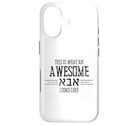 Carcasa para iPhone 17 This Is What An Awesome Abba Looks Like Camisa Hebrea para Papá