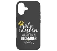 Carcasa para iPhone 17 This Queen Was Born In December Birthday Queen