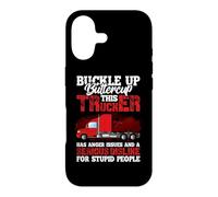 Carcasa para iPhone 17 This Trucker Has Anger Issues and A Serious Fun Truck Driver