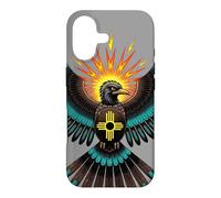 Carcasa para iPhone 17 Thunderbird Nativo Americano Mitología Southwest Bird Zia