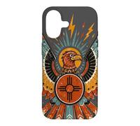 Carcasa para iPhone 17 Thunderbird Nativo Americano Mitología Southwest Bird Zia