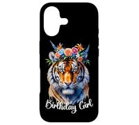 Carcasa para iPhone 17 Tigre Birthday Girl Cute Zoo - Traje de Fiesta temática Safari 6-12