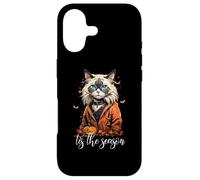 Carcasa para iPhone 17 Tis The Season Ragdoll Cat Otoño Invierno Halloween